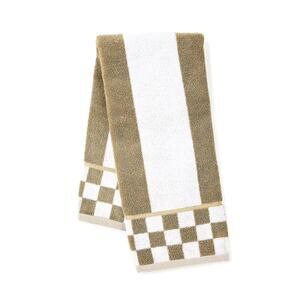 NEW Mackenzie-Childs Mocha Stripe Hand Towel 19x32